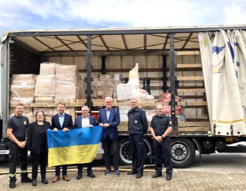 Feuerwehrmaterial für die Ukraine